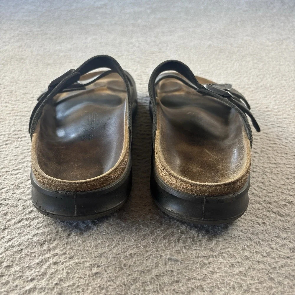 Birkenstock Arizona Sandals Mens 45 US 12 Gray Oiled Leather Rugged Sole